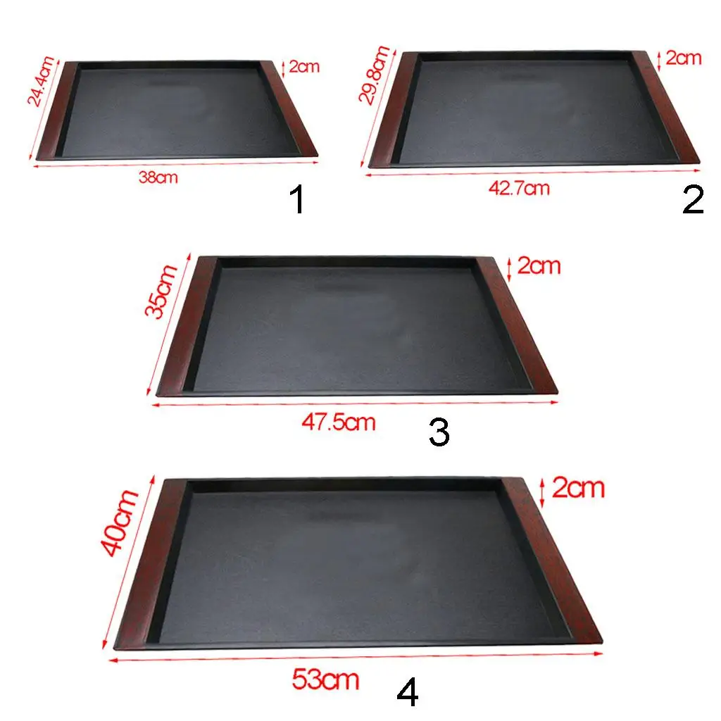 Non, Plastic Rectangular Serving Tray, Breakfast Tray, Fruits Tray, for Cafeteria, Cafe, Bar