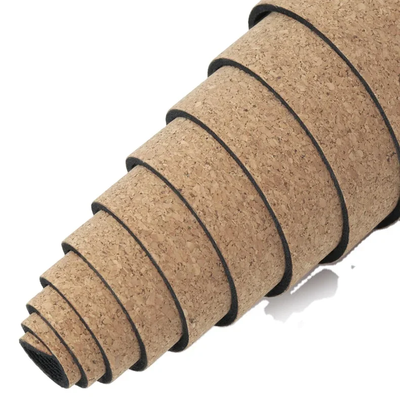 

l fitness eco friendly waterproof gym thick material best natural rubber cork yoga mats with custom logo