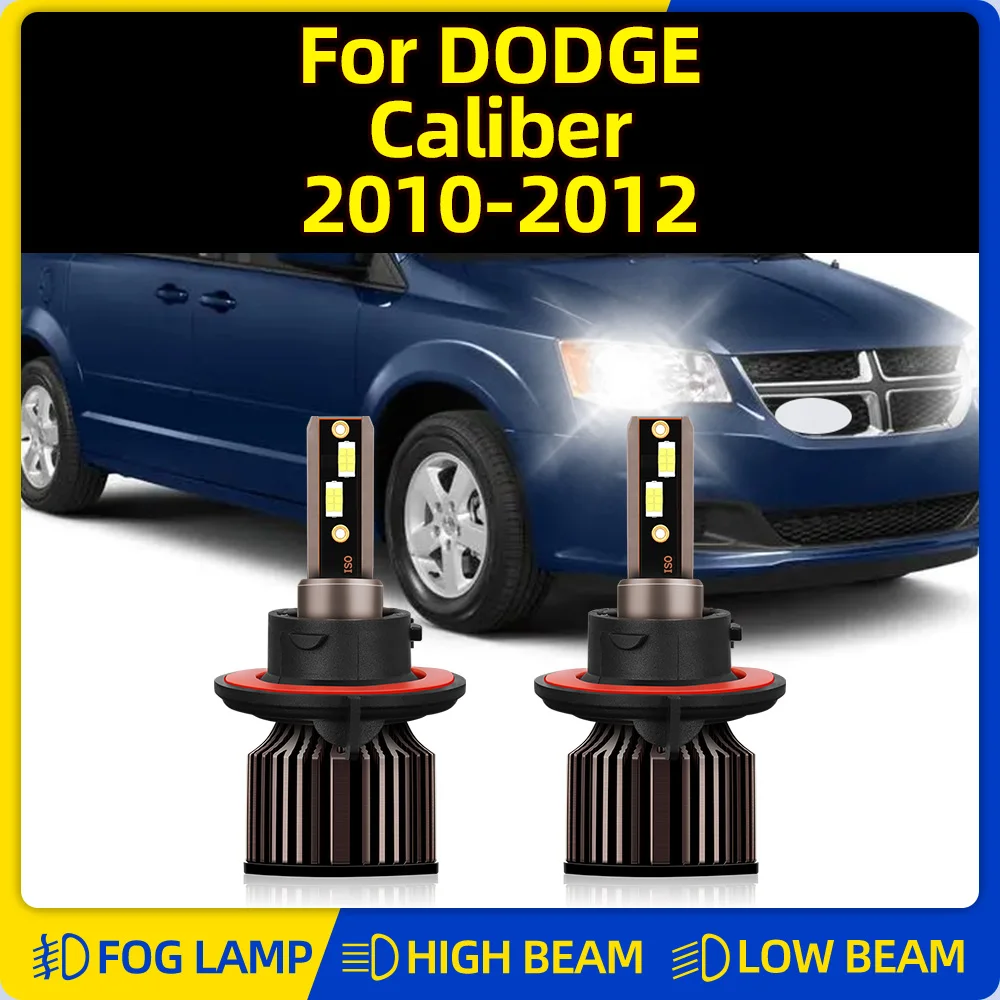 Faros LED Canbus para coche, luces blancas de 12V y 24V, H13, 20000LM, 120W, 3570, Chips CSP, 6000K, para DODGE Caliber 2010, 2011, 2012