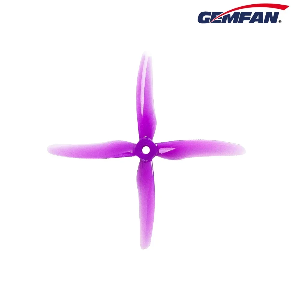 GEMFAN 51455 Hurricane X 2Pairs 5.1" 4-Blade Props - 5MM Mount, RC FPV Racing Drone Parts