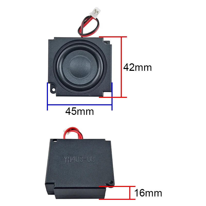 45*42*16mm Cavity Speaker For Industrial Computer Projector Display Advertising Machine Face Recognition Voice Broadcasts 4ohm