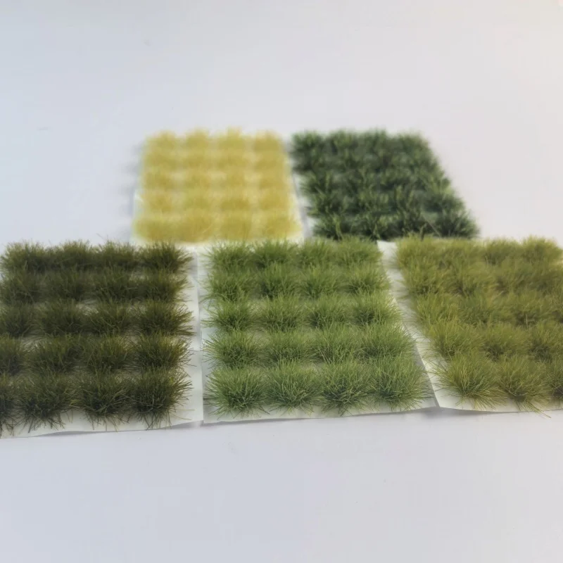 DIY manuelle Sandtischmodell Landschaft Ort Requisiten 20PCS Modell Graspulver mit Kleber zurück Miniaturen Miniaturhaus
