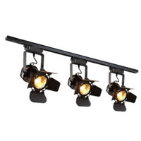 Rail Track Light  E27 Vintage Industrial Loft Ceiling Lamp Retro Black Lighting Fixture for Bar Restaurant Clothing Store