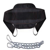 Cinturón de inmersión para levantamiento de pesas, cinturón de gimnasio de neopreno con cadena para Fitness, culturismo, entrenamiento de fuerza, correa de cintura de carga