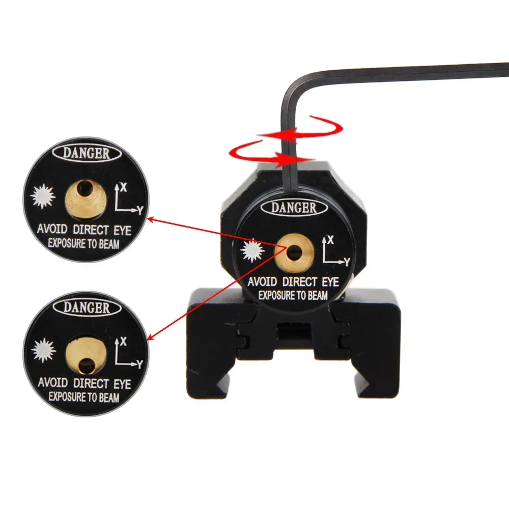 Red Dot Laser  Rechargeable Sight 635-655nm Adjustable 11mm/20mm Track Hunting Rifle Oscillator Pistol Shooting Sight view 4