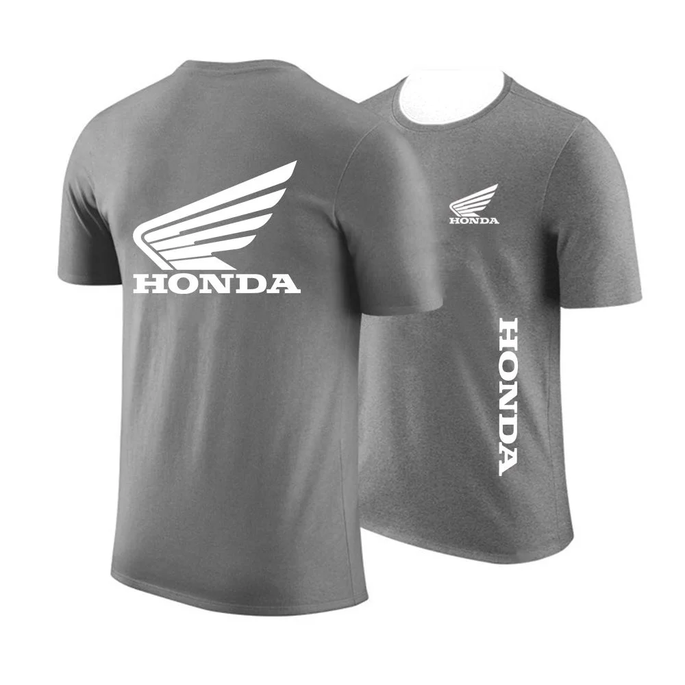 

Honda модный новый летний Honda автомобильный логотип на заказ с круглым вырезом в стиле панк удобный повседневный свитшот с короткими рукавами и принтом футболка