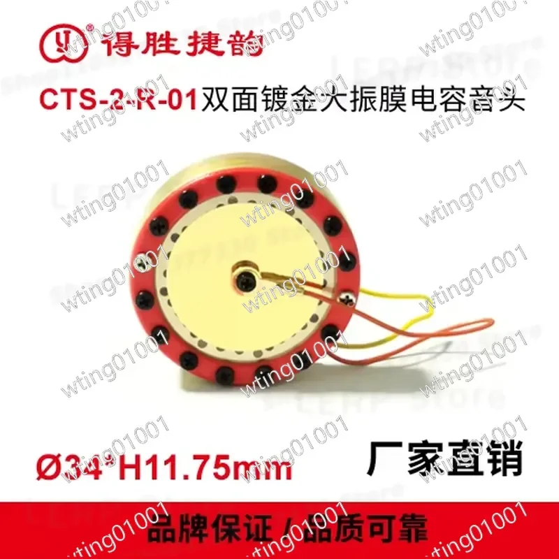 for TAK55 for CTS-2-R-01 Large Diaphragm Mic Core Double Sided Gold Plated High Fidelity Replacement Capsule Professional