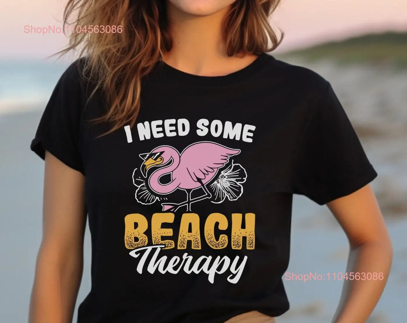 

Пляжная футболка I need some therapy для любителей летнего серфинга с длинными или короткими рукавами
