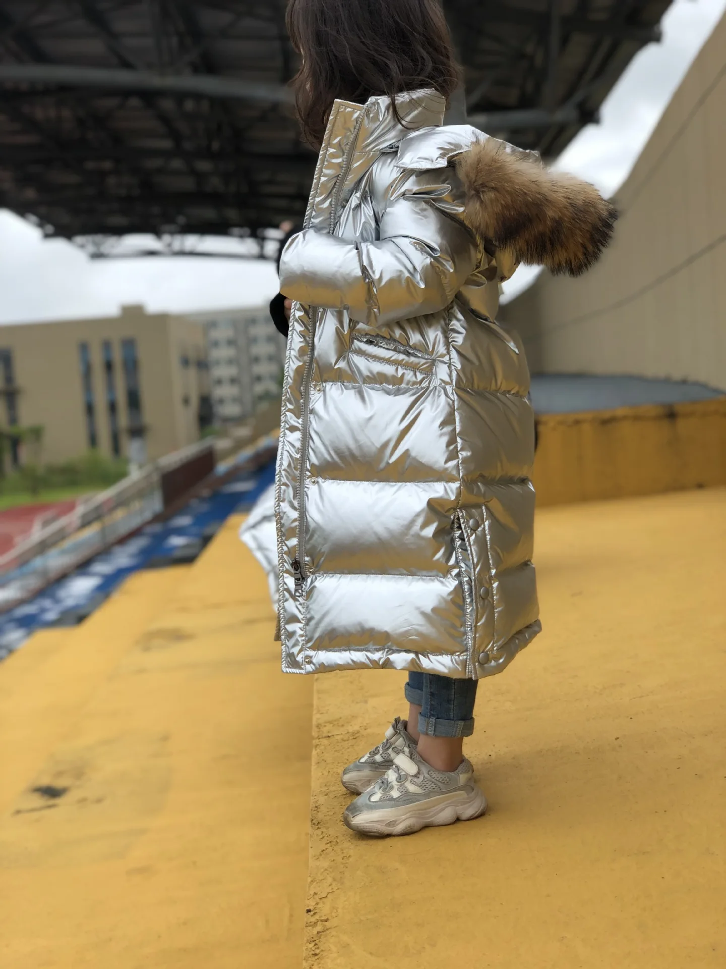 OLEKID 2024 Russian Winter Down Jacket For Girls Waterproof Shiny Warm Girls Winter Coat 5-14 Years Teenage Girl Parka Snowsuit