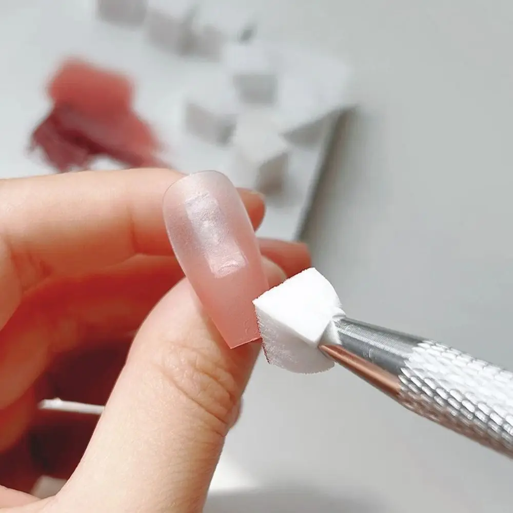 50 pçs novo quadrado prego esponja escovas gel polonês design esponjas macias prego gradiente esponja substituível blocos de esponja