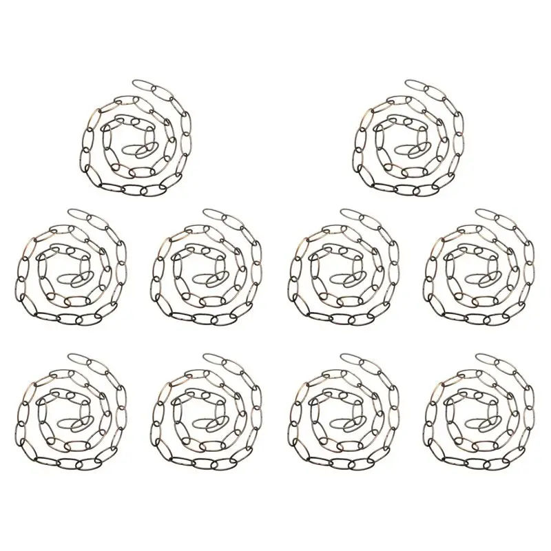 

TFORU-10 шт. 1-метровые прочные цепи для винтажных люстр и подвесных светильников, красная бронза