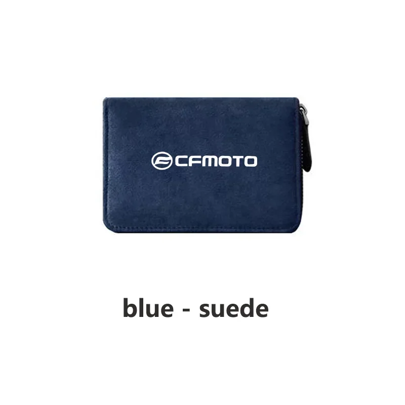 Motorcycle Suede Leather Portable storage box driver\'s license ID storage bag For Cfmoto X6 X8 500 ATV 150 250 400 650 MT NK GT