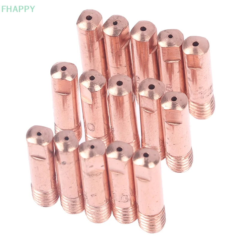 5ชิ้นปลายหัวฉีดแก๊ส MB-15AK M6 * 25มม. เชื่อมไฟฉายปลายสัมผัส0.8/1.0/1.