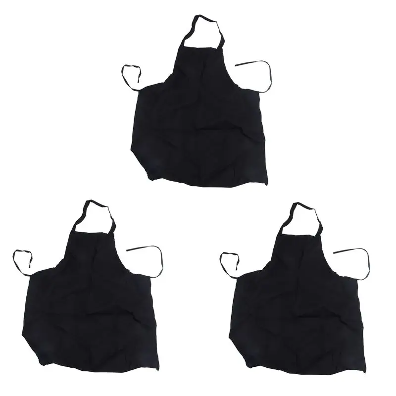 

36 Pack Bib Apron - Unisex Black Apron Bulk With 2 Roomy Pockets Machine Washable For Kitchen Crafting BBQ Drawing-ABXK