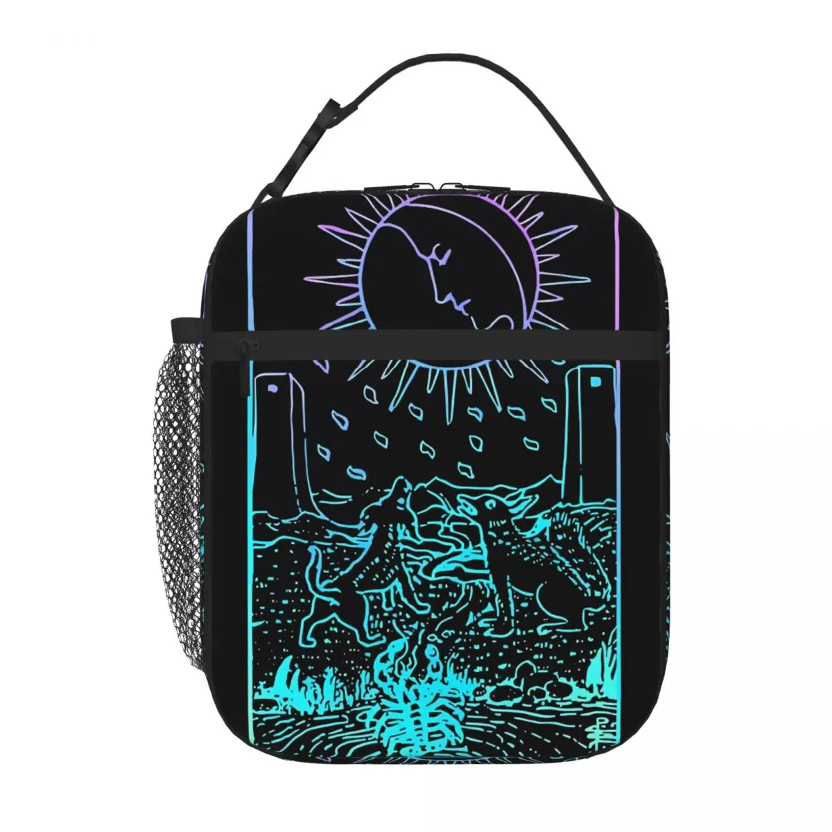 Bestselling The Moon Tarot Card Rider Waite Witchy Multifunctional Snack Bag School Break Time Meal Bag