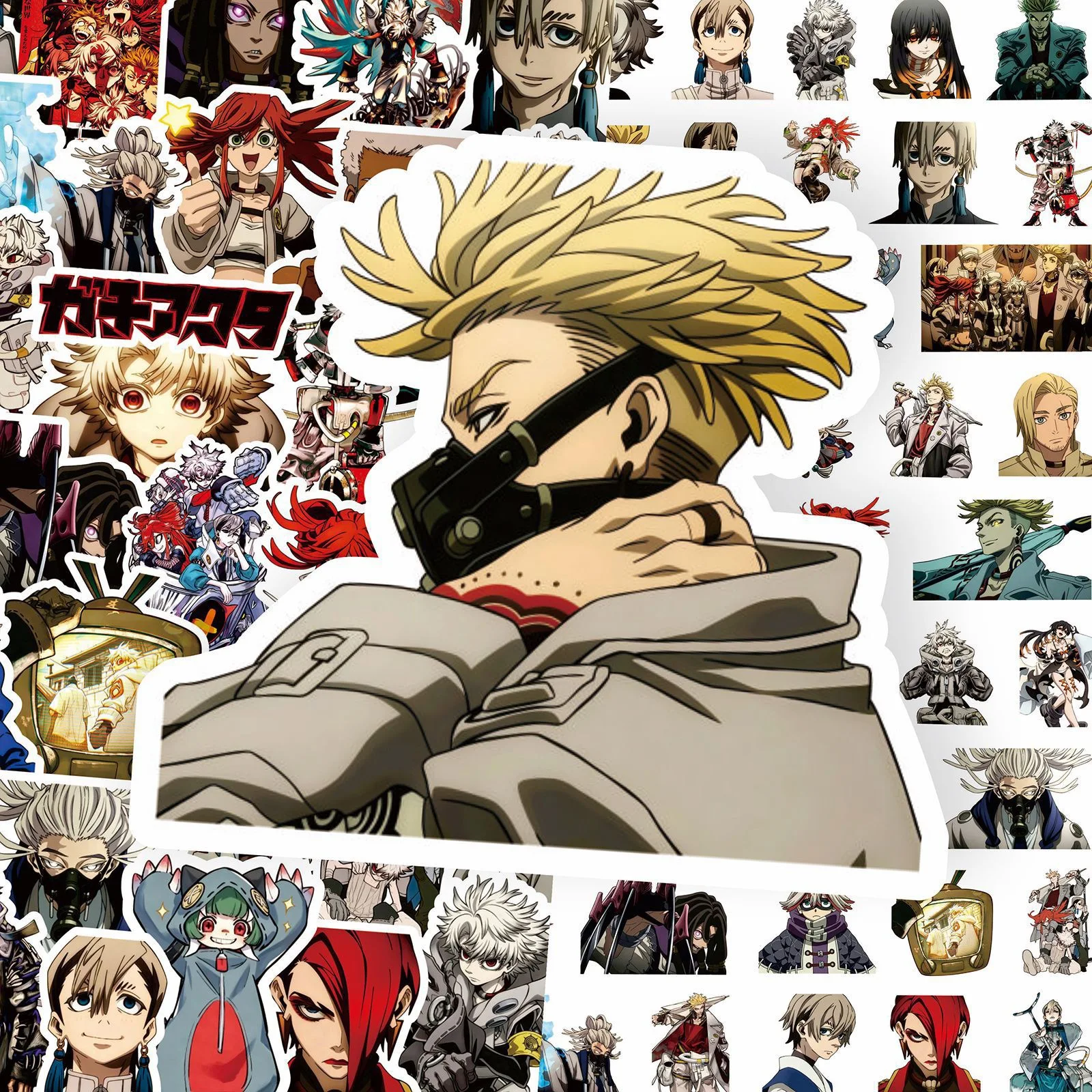 85PCS Color GACHIAKUTA Cartoon Anime Sticker Graffiti Decoration Phone Case Book Waterproof Decal Toy