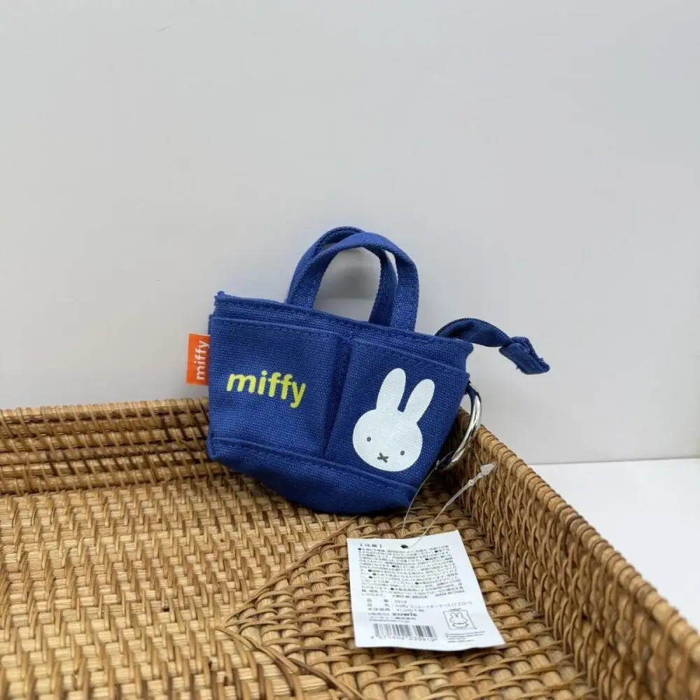 Miffy coelho cartão tong bonito mini moeda bolsa de armazenamento saco chave pingente um presente requintado pingente para amigos