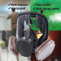 6800 type gas mask - large size - reusable full-face protective mask - gas sprayer - chemicals - wood dust