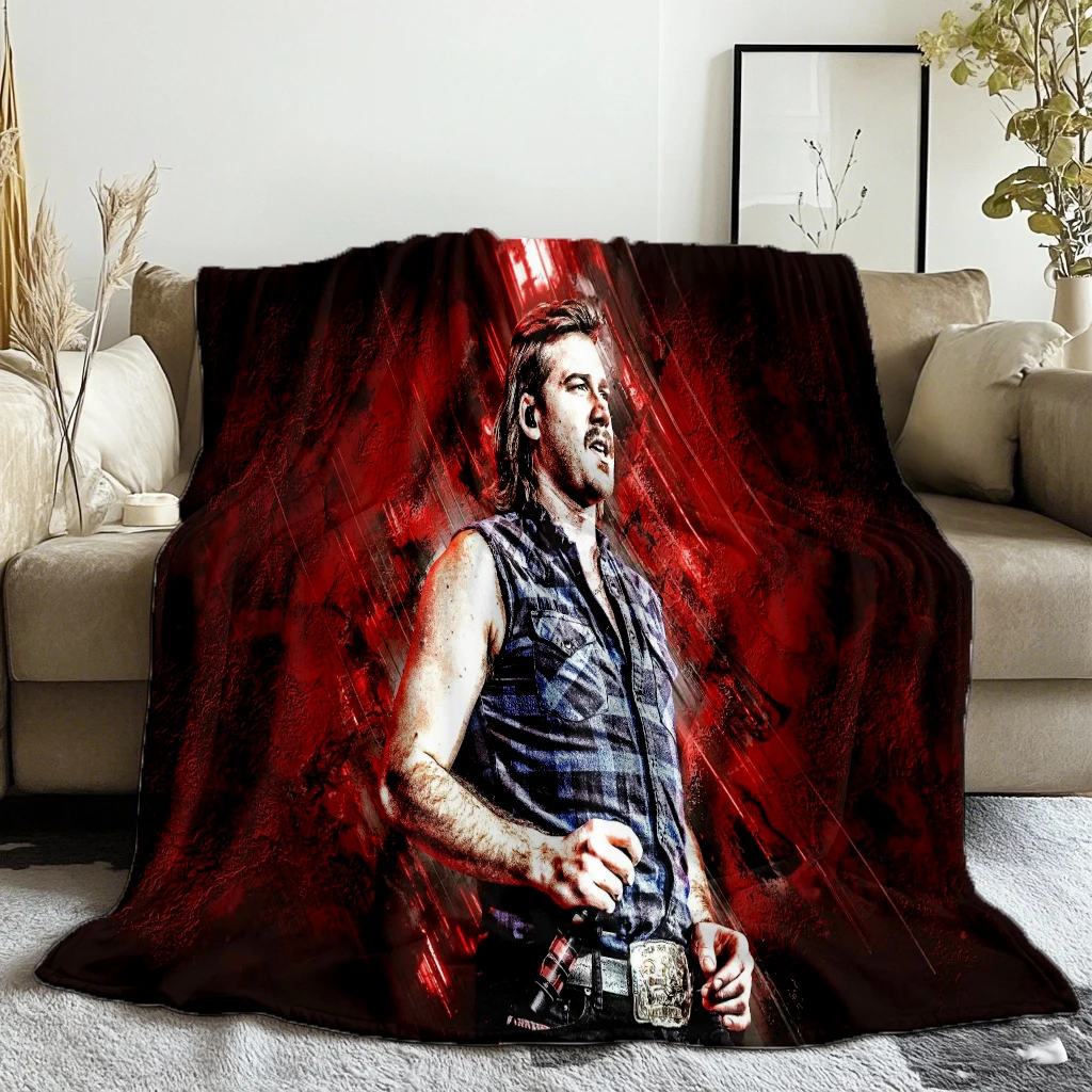 Morgan Wallen- Just In Case Famous Singer Printed Blanket  Camping Throw Bed Sofa Office Air Conditioning Soft Leisure