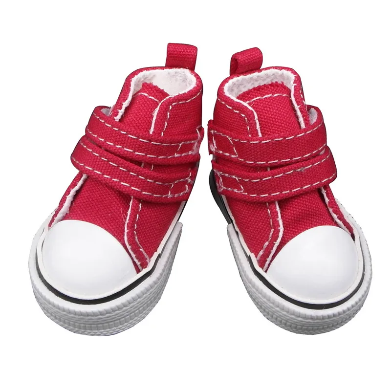 Tilda 5.5cm Canvas Sneakers For Dolls Paola Reina Minifee Corolle,Toy Shoes 1/4 Bjd Doll Sports Shoes Accessories for Dolls Toys