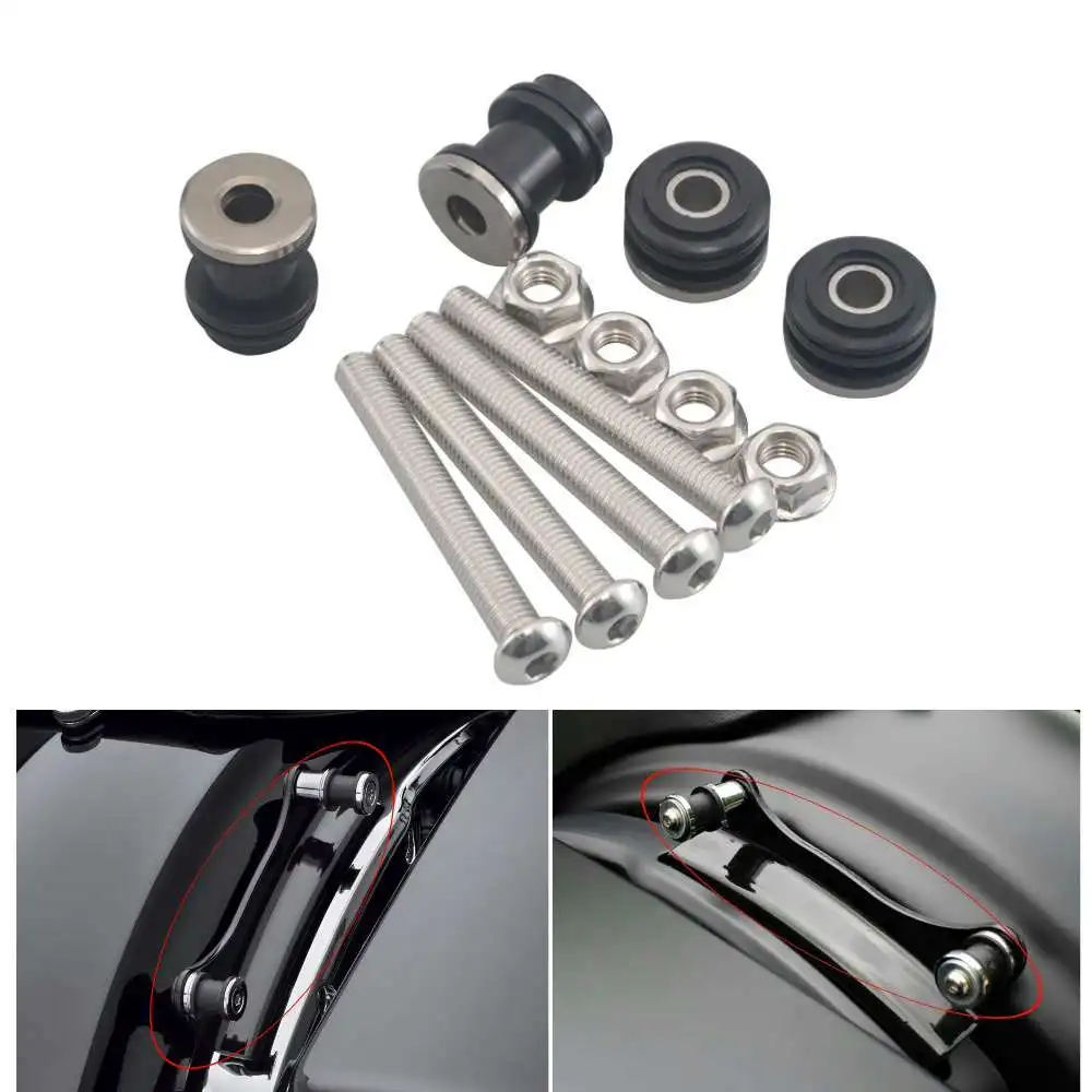 

Motorcycle Sissy Bar Backrest Docking Hardware Kit Luggage Rack Mounting Bolt Screw For Harley Sportster XL883 1200 Accessories