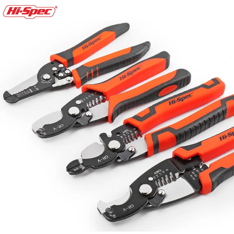 Hi-Spec Automatic Stripping Electrician Pliers,Crimping Terminal 0.8-2.6mm,Multifunctional Peeling Tools,Used For Cable Cutting,