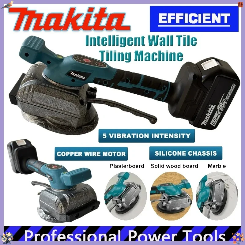 

Вибрационный плиткоукладчик Makita 18В с регулировкой скорости, высокой производительностью для укладки настенной и напольной плитки, инструмент для домашнего ремонта