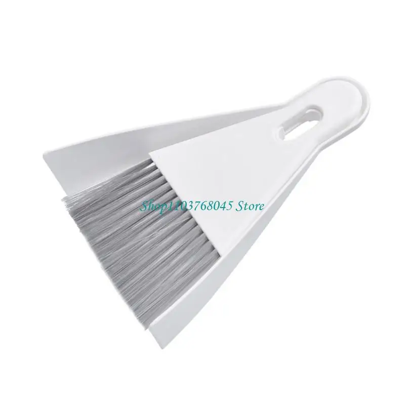 R53F Brush Dustpan Set Scratch Resistant For Kitchen Bathroom Dense Vertical Storage