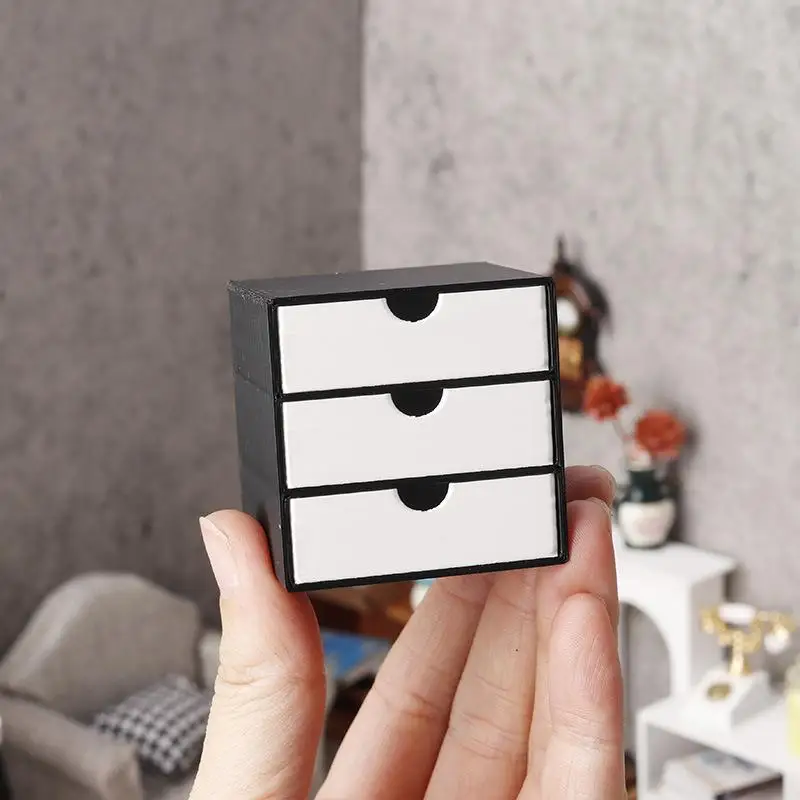 나무 인형의 집 책장 서랍장 1 12 미니어처 수납장 - Kids Toys Drawers 리뷰 및 가격