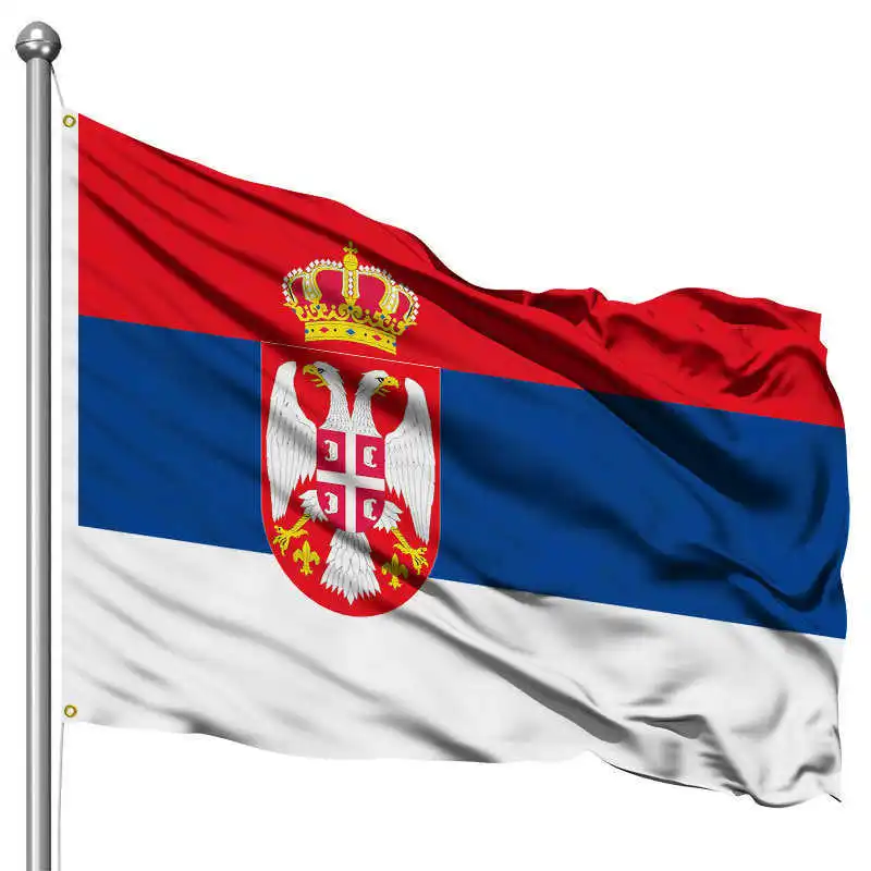 

Serbia Flag Serbian Banner 90x150cm Polyester Pongee Printed Serbs Flags Banners For Decoration Celebration Parades Sports