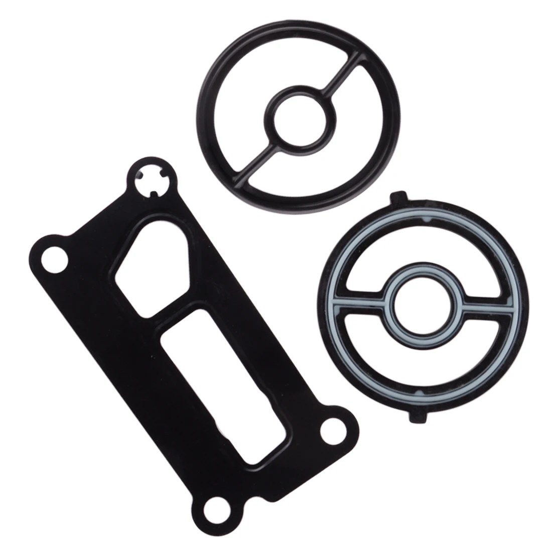 3Pcs Engine Oil Cooler Filter Housing Gasket Seal LF0214700 Fit for Mazda 3 5 6 Tribute MX-5 Miata CX-7 B2300 LF0214342