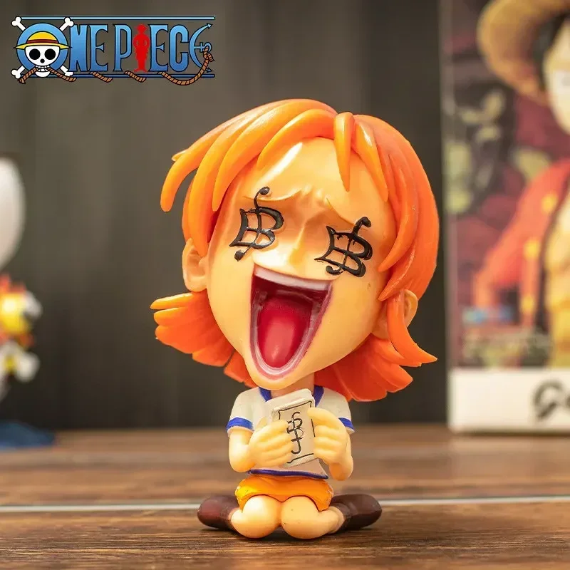 9Cm Gk Eendelige Serie Volledige Set Figuur Luffy Sauron Chopper Aas Keizerin Nami Franky Pop Model Pop Ornamenten Verjaardagscadeaus