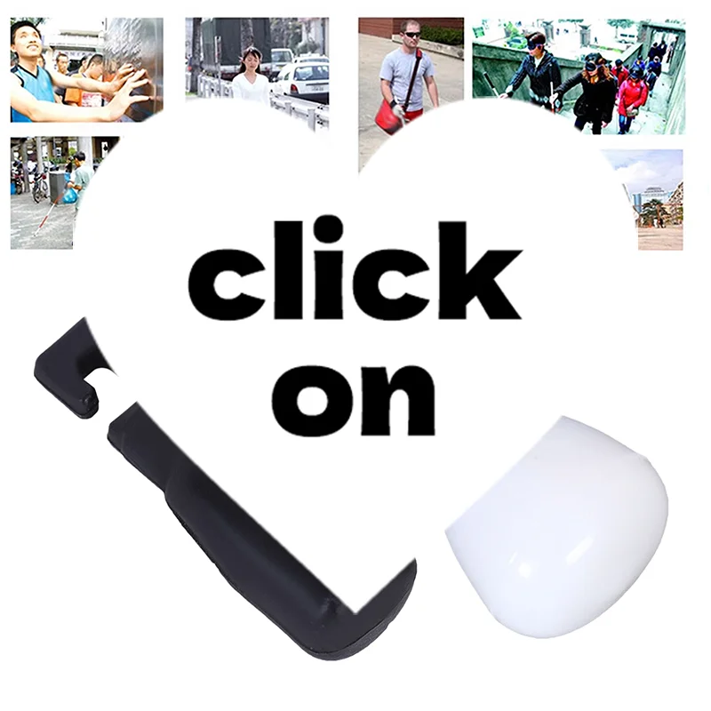 

1/2/3 шт. катящийся шариковый наконечник трости, катящийся шариковый крючок, тип крючка, сменный наконечник трости, аксессуар для слепых тростей