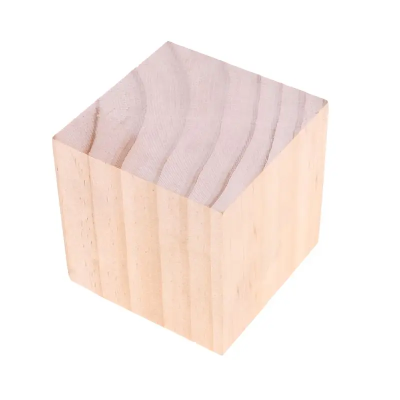 Wooden Craft Cubes Block Home Table Decoration Cube Room Ornament Drop shipping