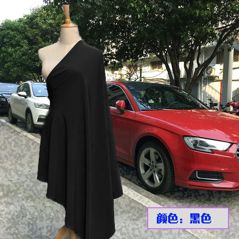 Imagem -04 - Estiramento Reticulado Tecido de Seda Gelo Verão Cor Sólida Vestido Macio Calças Perna Larga Camisa Faça Você Mesmo Costurar Design Material por Atacado Pano