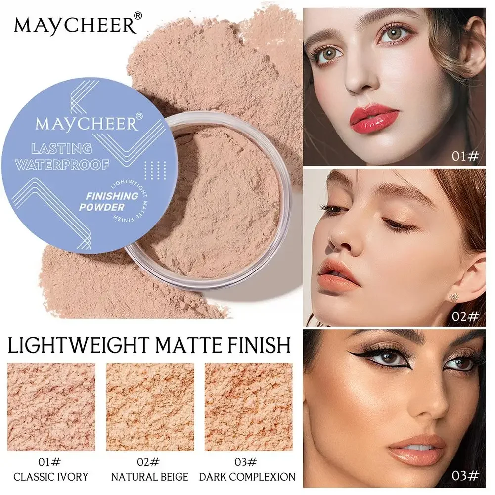 

MAYCHEER Super Silk Soft Mist Powder Cake Long-lasting Waterproof Press Texture Powder Powder Smooth Oil Control Face