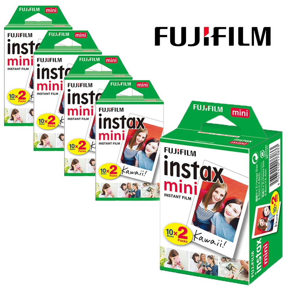 10/20/30/40/60/100Sheets Fujifilm Instax Mini White Film for Fujifilm Instax Mini12 Film For Mini 11 LINK 2 Printer Photo Papers