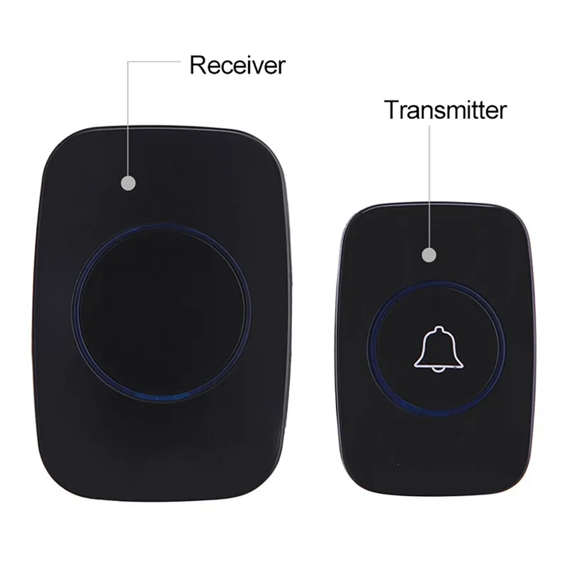 

Wireless Smart Doorbell with 60 Ringtones 433MHz 300m Long-Range Control Waterproof Intelligent Welcome Door Bell for Apartments