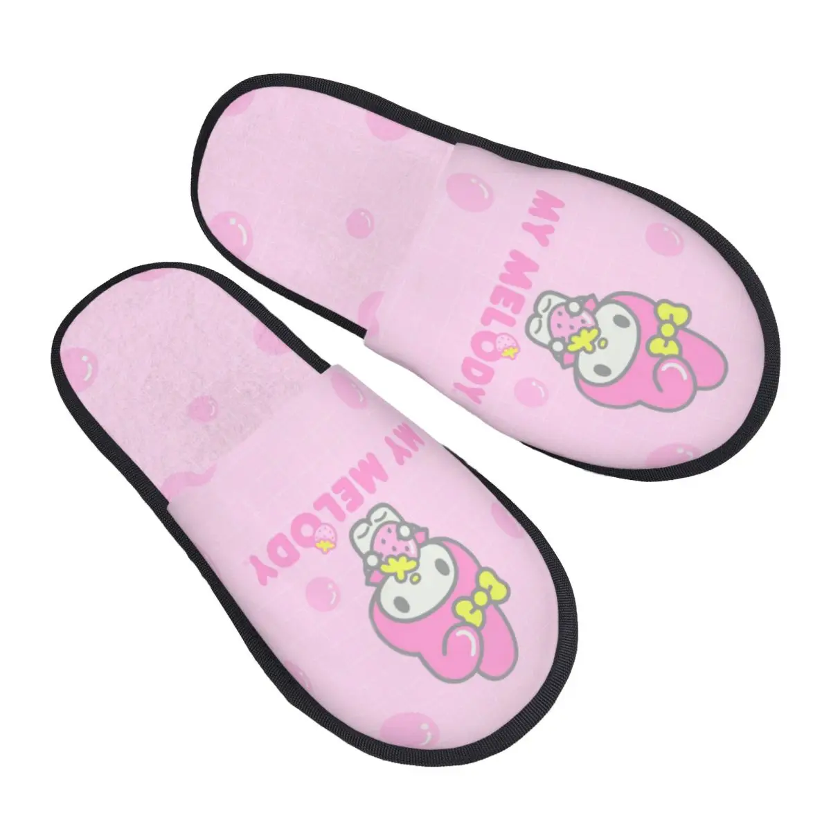 Sanrio My Melody Cute Indoor Slippers with Memory Foam Slipper Gift for Women Men House Shoes with Anti-Skid Sole