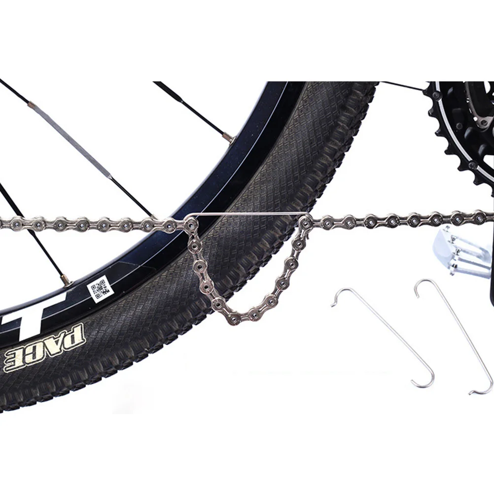2pcs Bike Hook Stainless Steel Chain Repair Tool For Connecting Cutting Bike Repair Tool Bicycle Maintenance Silver