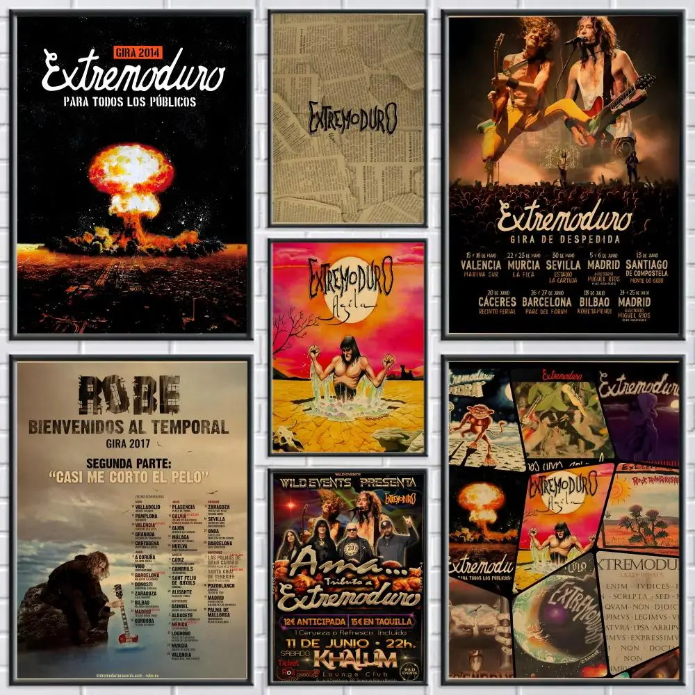 ملصق فرقة E-Extremoduro ملصقات حائط حديثة وأنيقة لديكور المنزل وغرفة المعيشة وفن الحائط