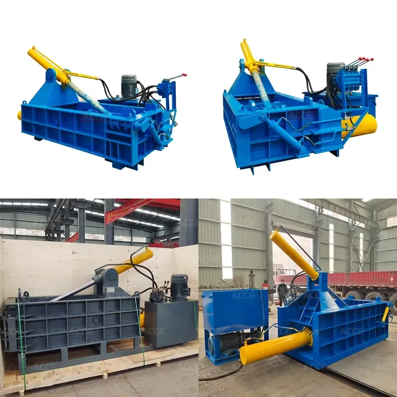 2026 Hot Automatic Compaction Packing Waste Iron Aluminum Steel Scrap Metal Baler Hydraulic Baling Press Machine