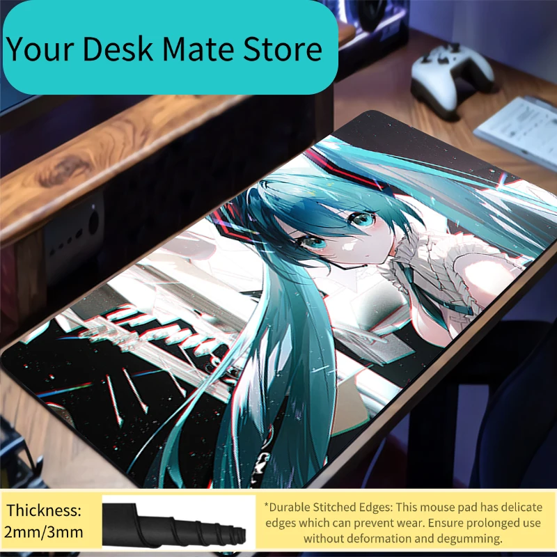 แผ่นรองเมาส์เกมมิ่งลายฮัตสึเนะ - Desk Setup Pink บทวิจารณ์และราคา