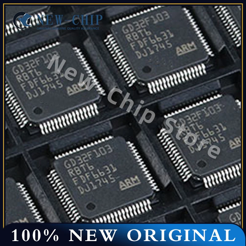 오리지널 LQFP-64, GD32F103RBT6, GD32F103, GD32F, RBT6, 2PCs/로트, 100PCs