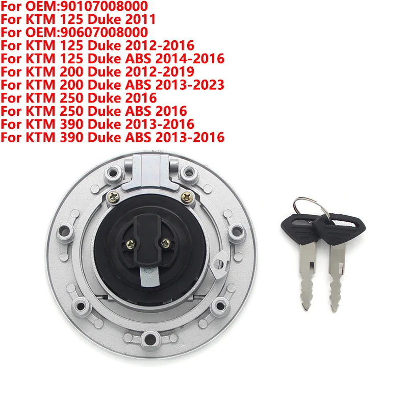 

Крышка топливного бака мотоцикла для KTM 125 200 250 390 Duke ABS 90107008000 90607008000