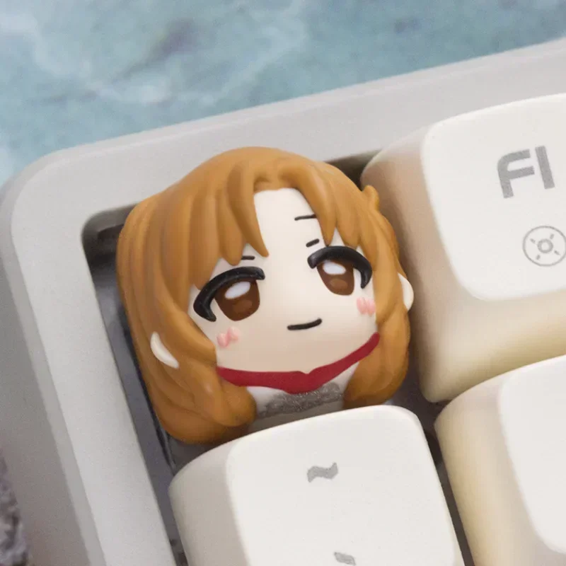 

Cute Anime Artisan Keycap Custom Resin Personalized Keyboard Cap Handmade KeyCap for Mechanical Keyboard Accessories Cherry MX