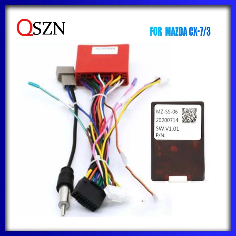 

Car Radio Canbus Box MZ-SS-06/MZ-SS-02/RP5-MZ-002 For 2014 MAZDA/CX-7/3 For 2004-2009 MAZDA 3/ AXELA Wiring Harness Power Cable