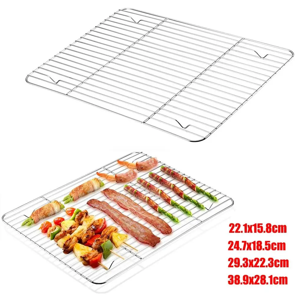 New Stainless Steel Cooling Rack Dense Wires Smooth Edge Baking Rack Easy to Clean Cake Cooler Cooking