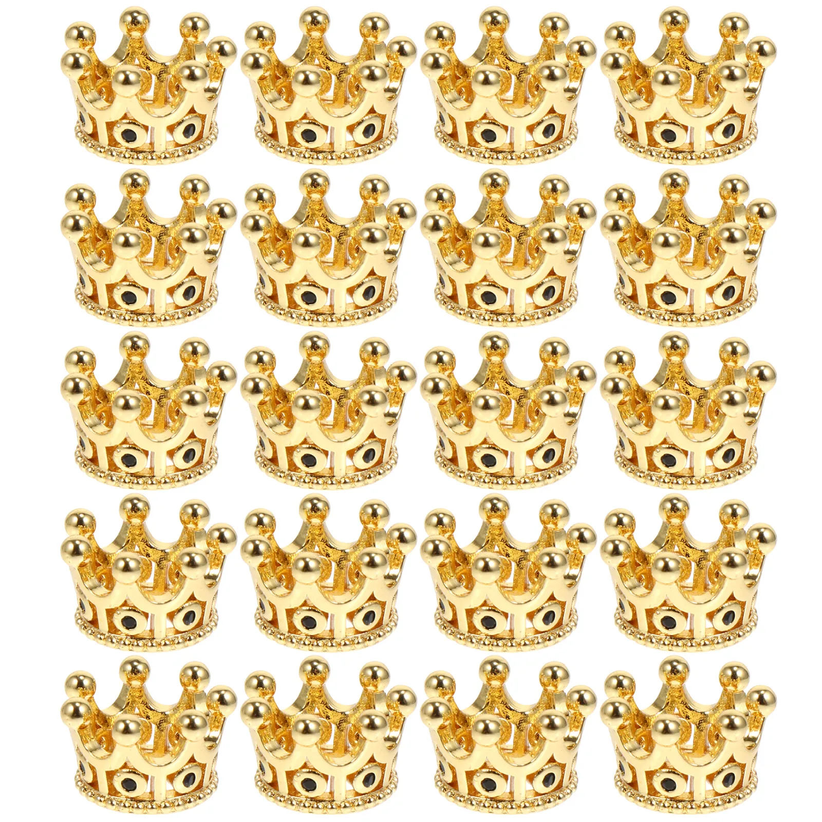 

20 Pcs Mini Crown Jewelry Princess Decoration Rhinestone Embellishment Crowns for Crafts Miss