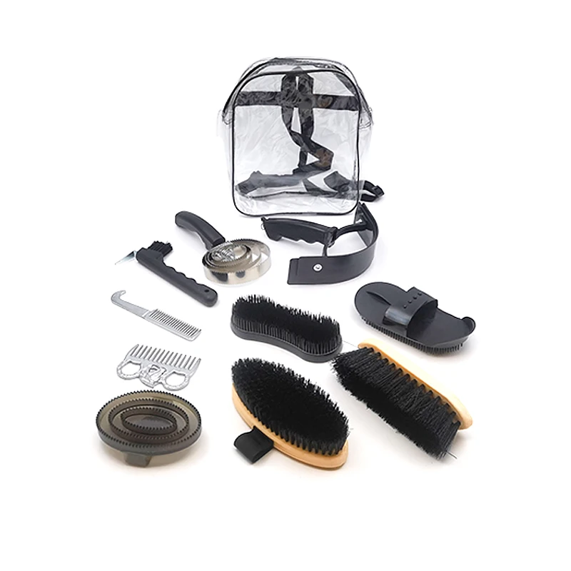 Professional Horse Grooming Kit 10-Piece Set Complete Horse Brush Comb Stable Cleaning Tools Equestrian Supplies